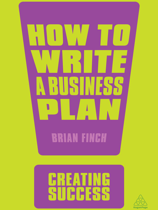 Title details for How to Write a Business Plan by Brian Finch - Available